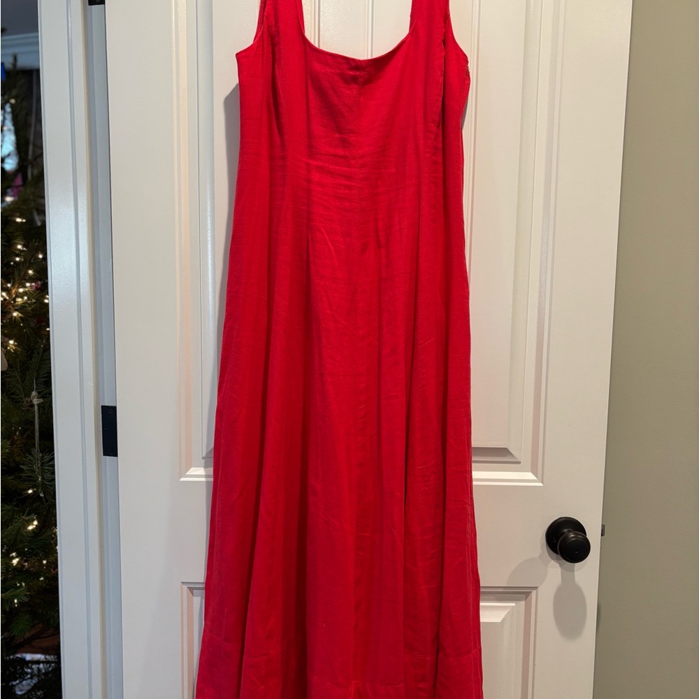 GAP Vibrant Red Maxi Dress